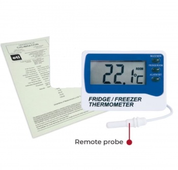 UKAS Calibrated Fridge Freezer Thermometer | ETI 891-210 | Calibration Date