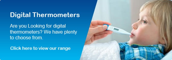 Digital Thermometer Banner Range